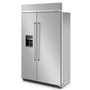 Whirlpool 29.4 cu. ft. 48 Built-In Side-by-Side Refrigerator with Ice and Water Dispenser - KBSD708MPS