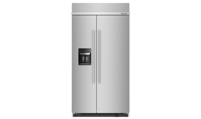 Whirlpool 25.1 cu. ft. 42 Built-In Side-Side Refrigerator with Ice and Water Dispenser - KBSD702MPS