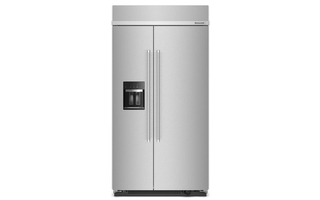 Whirlpool 25.1 cu. ft. 42 Built-In Side-Side Refrigerator with Ice and Water Dispenser - KBSD702MPS