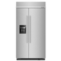 Whirlpool 25.1 cu. ft. 42 Built-In Side-Side Refrigerator with Ice and Water Dispenser - KBSD702MPS