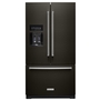 Whirlpool 26.8 cu. ft. Standard-Depth French Door Refrigerator with Exterior Ice and Water Dispenser - KRFF577KBS