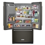 Whirlpool 26.8 cu. ft. Standard-Depth French Door Refrigerator with Exterior Ice and Water Dispenser - KRFF577KBS