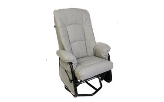 Gliding Fabric Armchair Rocking Swivelling and Reclining by Pel