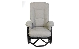 Gliding Fabric Armchair Rocking Swivelling and Reclining by Pel