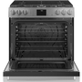 GE Café 30 in. Slide-In Front-Control Gas Range with Convection Modern Glass - CCGS700M2NS5