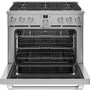 GE Café 36 in. Smart All-Gas Commercial-Style Range - CGY366P2TS1