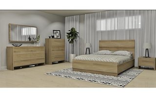 4-pc Bedroom Set Queen Size Bed 60 in. by MEQ