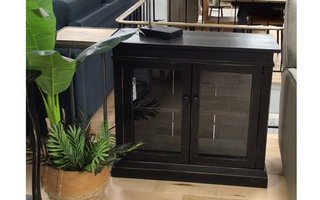 Media table with window doors from Springwater