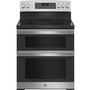 GE 30 in. Free-Standing Electric Double Oven Convection Range - JBS86SPSS