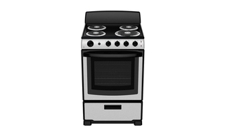 GE 24 in. 2.9 cu. Ft. Slide-In Electric Standard Clean Range - JCAS300RPSS