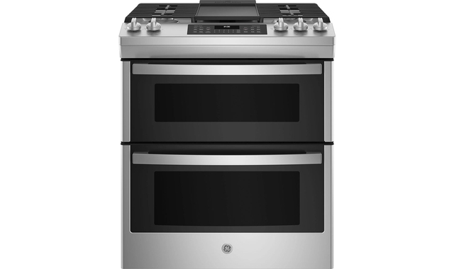 GE 30 in. Slide-In Front Control Gas Double Oven Range - JCGSS86SPSS