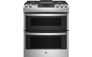 GE 30 in. Slide-In Front Control Gas Double Oven Range - JCGSS86SPSS