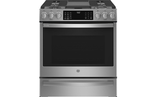 GE Profile 30 in. Dual Fuel Slide-In Range with Wifi - PC2S930YPFS