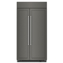 KitchenAid 25.5 Cu Ft. 42 Built-In Side-by-Side Refrigerator with Panel-Ready Doors - KBSN702MPA