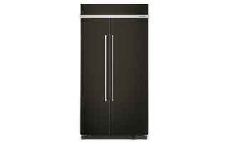 KitchenAid 25.5 Cu Ft. 42 Built-In Side-by-Side Refrigerator with PrintShield™ Finish - KBSN702MBS