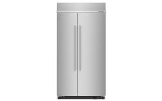 KitchenAid 25.5 Cu Ft. 42 Built-In Side-by-Side Refrigerator with PrintShield™ Finish - KBSN702MPS