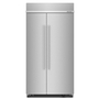 KitchenAid 25.5 Cu Ft. 42 Built-In Side-by-Side Refrigerator with PrintShield™ Finish - KBSN702MPS