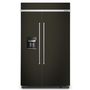 KitchenAid 29.4 cu. ft. 48 Built-In Side-by-Side Refrigerator with Ice and Water Dispenser - KBSD708MBS