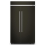 KitchenAid 30 cu. ft. 48 Built-In Side-by-Side Refrigerator with PrintShield™ Finish - KBSN708MBS