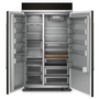 KitchenAid 30 cu. ft. 48 Built-In Side-by-Side Refrigerator with PrintShield™ Finish - KBSN708MBS