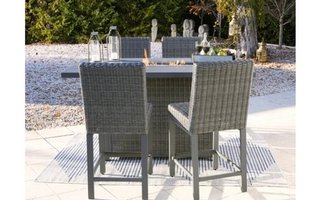 Outdoor furniture - Fire pit table with 4 benches - P520P1