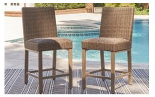 Outdoor furniture - Set of 2 bar benches - P749-130