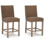 Outdoor furniture - Set of 2 bar benches - P749-130