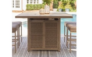 Outdoor furniture - Bar table with fireplace - P749-665