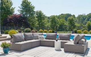 Exterior furniture- 7 piece sectionnal- P160P2