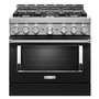 KitchenAid 36 in. Smart Commercial-Style Gas Range with 6 Burners - KFGC506JBK