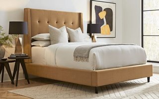78 inch padded platform bed by Palliser