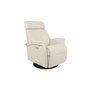 Power Rocking and Swivel Reclining Armchair in leather by Fjords-Small