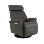 Power Rocking and Swivel Reclining Armchair in leather by Fjords-Large