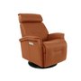 Power Rocking and Swivel Reclining Armchair in leather by Fjords-Large
