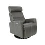 Power Rocking and Swivel Reclining Armchair in leather by Fjords-Large