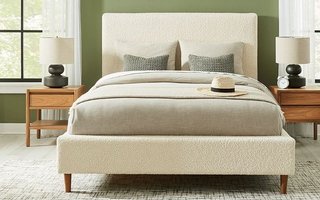 Padded 60 inch platform bed by Palliser