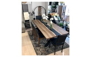 Table with strip of massive birch by Forge Design