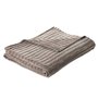 Hippy chenille taupe throw Brunelli - 67TA150