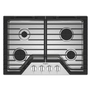 Whirlpool 30 in. Gas Cooktop With EZ-2-Lift™ Hinged Cast-Iron Grates - WCGK5030PS