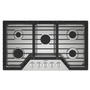 Whirlpool 36 in. Gas Cooktop With EZ-2-Lift™ Hinged Cast-Iron Grates - WCGK5036PS