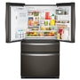 Whirlpool 36 in. Wide 4 Door Refrigerator With Storage Bins 26 cu. ft. - WRMF7736PV