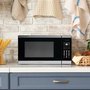 Danby 1.1 cu. ft. Countertop Microwave in Black and Stainless Steel-DBMW1126BBS