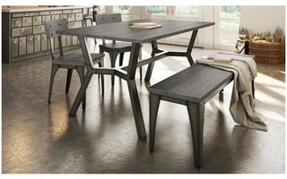 44 Inch bench «Upright» from Amisco - AM 30408B