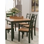 Gesthaven Dining Table with 4 Chairs and Bench (Set of 6) by Ashley
