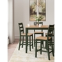Gesthaven Counter Height Dining Table and 4 Barstools (Set of 5) by Ashley