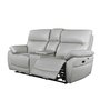 Leather Power Reclining Loveseat  by Azur