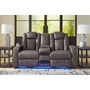 Fyne-Dyme Power Reclining Loveseat with Console by Ashley