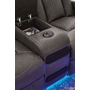 Fyne-Dyme Power Reclining Loveseat with Console by Ashley
