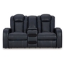 Fyne-Dyme Power Reclining Loveseat with Console by Ashley
