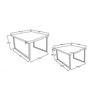 Jivin 2pc Coffee Table Set in Natural and Black